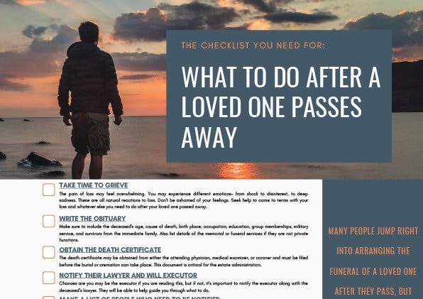 what to do after a loved one passes away