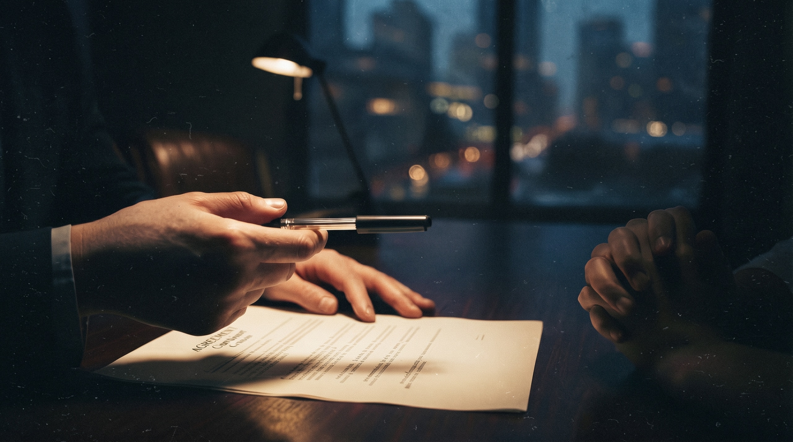 What is the role of an executor in Illinois probate? Two people reviewing a document at a desk, with one holding a pen.