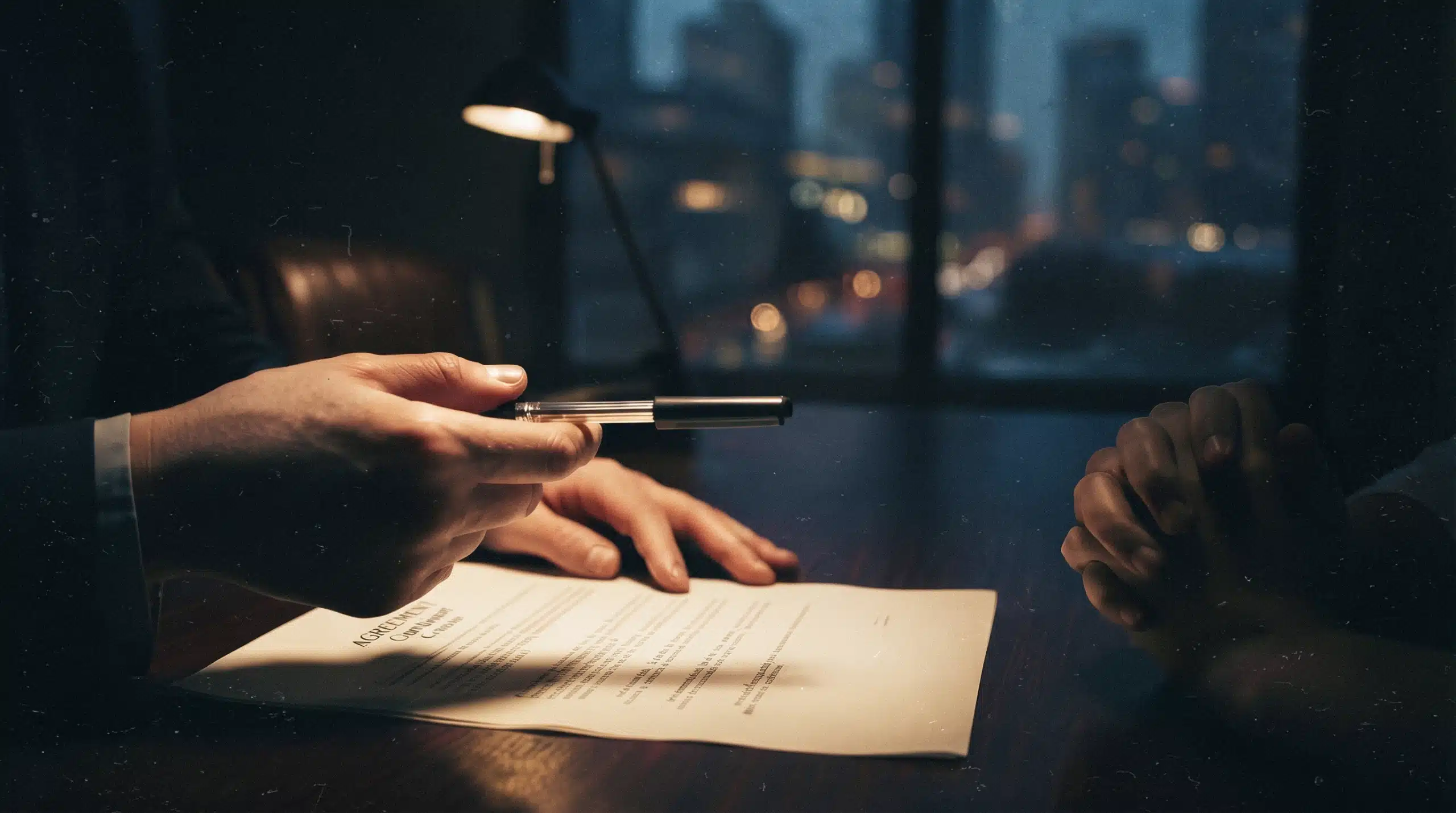 What is the role of an executor in Illinois probate? Two people reviewing a document at a desk, with one holding a pen.